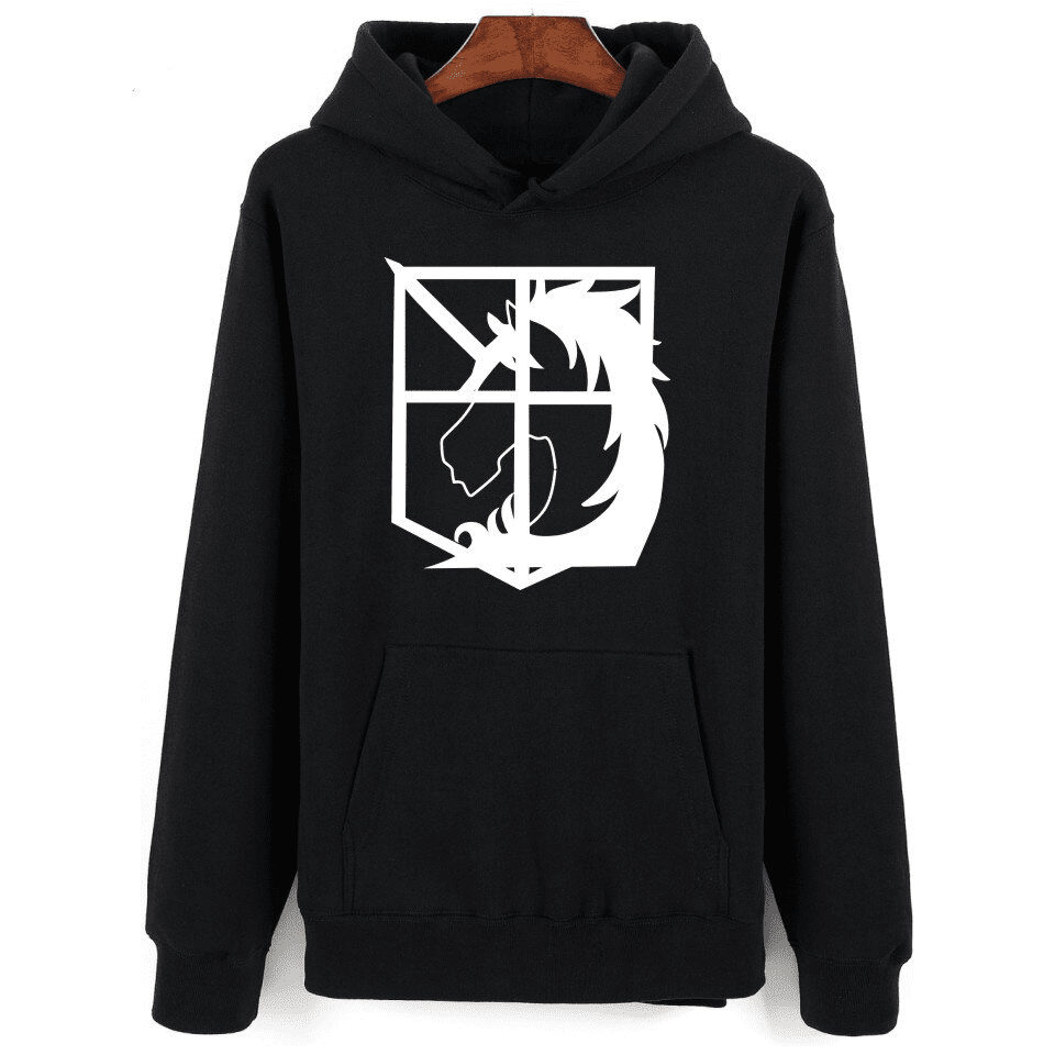 Ataque a los titanes Sudadera Brigadas Especiales Negro Ataque a los titanes Sudadera Brigadas Especiales Negro