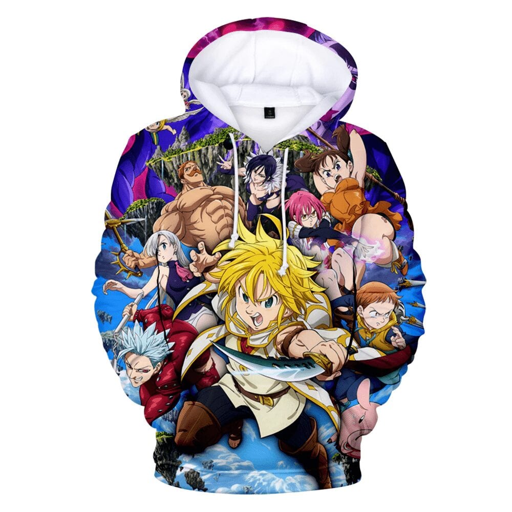 Nanatsu No Taizai Sudadera Protagonistas Principales Nanatsu No Taizai Sudadera Protagonistas Principales