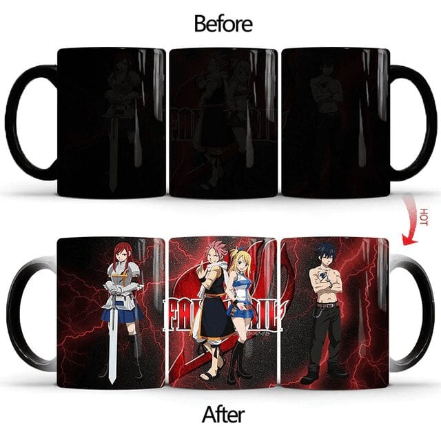 Taza Fairy Tail Natsu Erza Lucy y Grey Taza Fairy Tail Natsu Erza Lucy y Grey