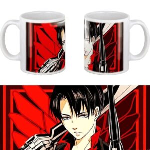 Taza Ataque a los Titanes Livaï Ackerman