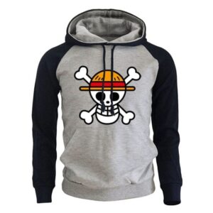 Sudadera One Piece Gris y Negra