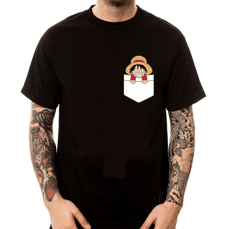 Camiseta One Piece Luffy Pocket Camiseta One Piece Luffy Pocket