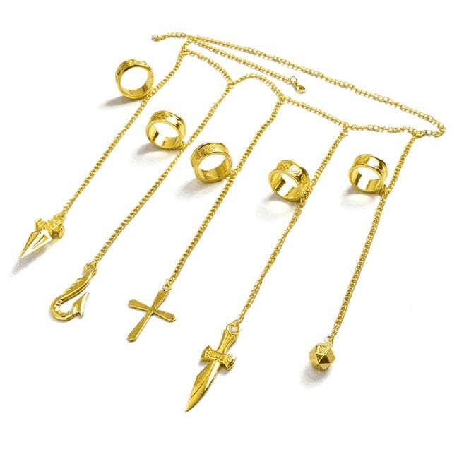Anillo Hunter X Hunter Cadenas Oro Anillo Hunter X Hunter Cadenas Oro