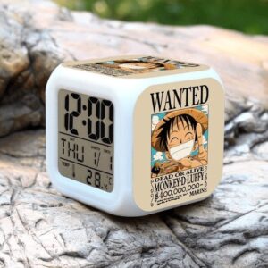 Reloj despertador One Piece Wanted Luffy