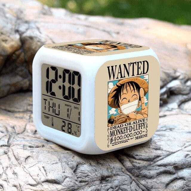 Reloj despertador One Piece Wanted Luffy Reloj despertador One Piece Wanted Luffy