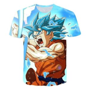 Dragon Ball Super Camiseta Goku Super Saiyan Azul