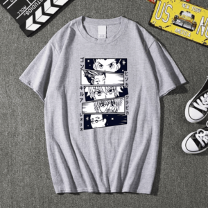 Camiseta Protagonistas Hunter X Hunter Gris