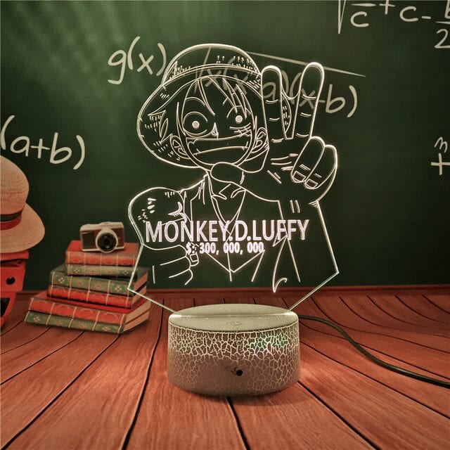 Lámpara One Piece Luffy Wanted Lámpara One Piece Luffy Wanted