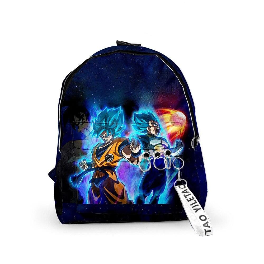 Mochila Dragon Ball Super Goku y Vegeta SSJ Azul Mochila Dragon Ball Super Goku y Vegeta SSJ Azul