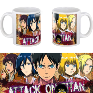 Taza Ataque A Los Titanes Personajes