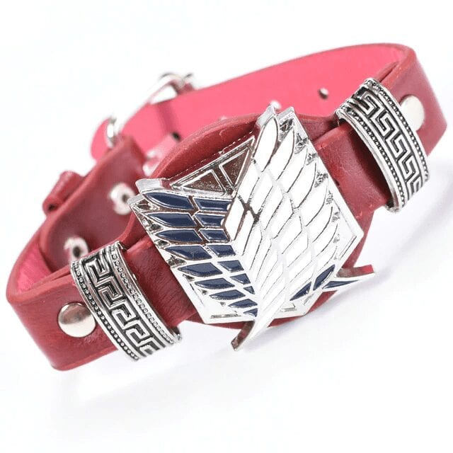 Pulsera Ataque a los Titanes Batallón de Exploración Rosa Pulsera Ataque a los Titanes Batallón de Exploración Rosa