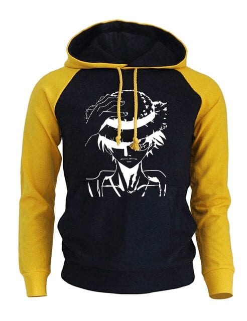 Sudadera One Piece Luffy Amarillo Sudadera One Piece Luffy Amarillo