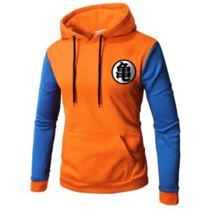Sudadera Naranja y Azul Dragon Ball Kanji