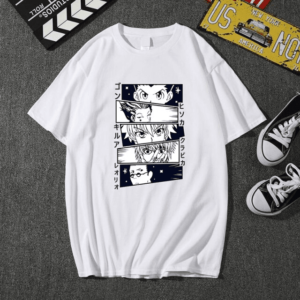 Camiseta Hunter X Hunter Protagonistas Principales Blanco