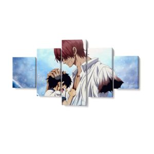 Pintura One Piece Luffy y Shanks
