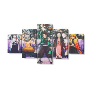 Panel Protagonistas principales de Demon Slayer