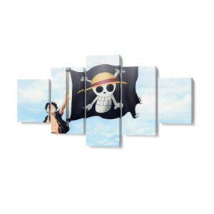 Pintura One Piece Luffy Flag
