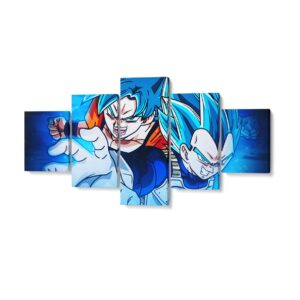 Retablo DBS Goku y Vegeta SSGSS