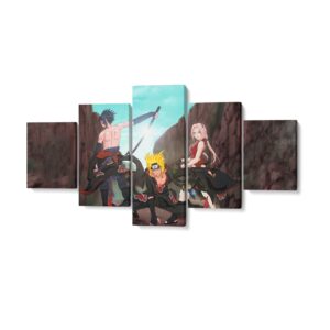 Pintura Naruto Equipo 7 Akatsuki