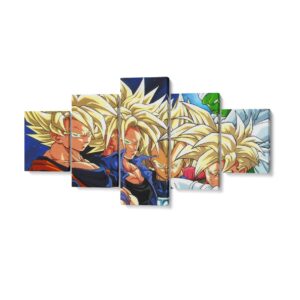 Pintura Dragon Ball Z Los Saiyans