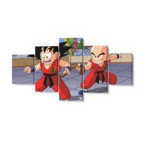 Pintura Dragon Ball Goku x krillin