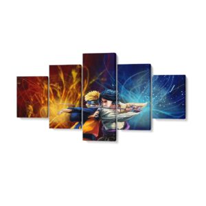 Pintura Naruto Combate Sasuke