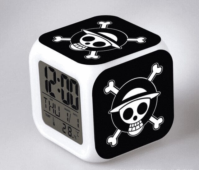 Reloj despertador One Piece Luffy Logo Reloj despertador One Piece Luffy Logo