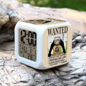 Reloj despertador One Piece Wanted Trafalgar Law