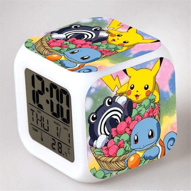 Despertador Pokémon Pikachu Carapuce y Tartard Despertador Pokémon Pikachu Carapuce y Tartard