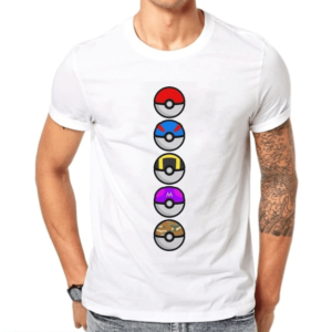 Camiseta Pokémon Manga Pokéball