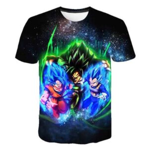 Dragon Ball Super Camiseta Goku Vegeta y Broly