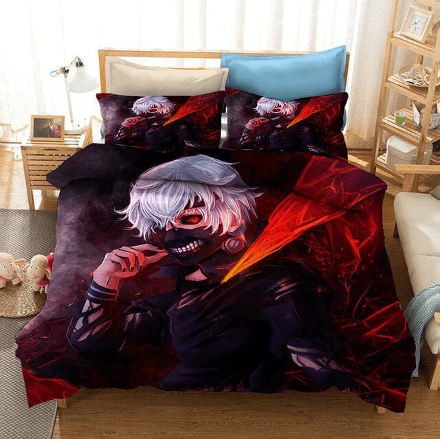 Funda Nórdica Tokyo Ghoul Kaneki 4 Tentáculos Funda Nórdica Tokyo Ghoul Kaneki 4 Tentáculos