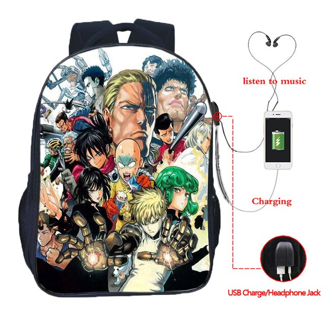 Mochila One Punch Man Todos los Personajes Mochila One Punch Man Todos los Personajes