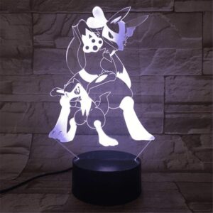 Lámpara Pokémon Lucario y Riolu
