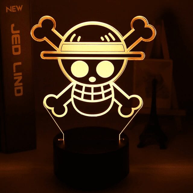 Lámpara One Piece Jolly Roger Luffy Lámpara One Piece Jolly Roger Luffy