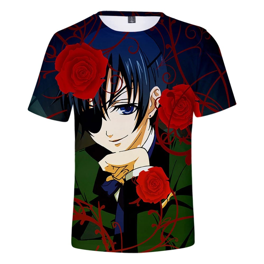 Camiseta Black Butler Ciel Phantomhive Camiseta Black Butler Ciel Phantomhive