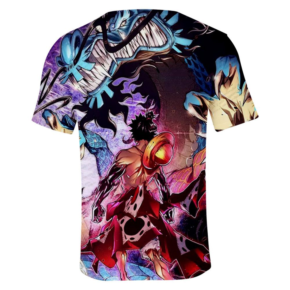 Camiseta One Piece Luffy vs Kaido Dragon Camiseta One Piece Luffy vs Kaido Dragon