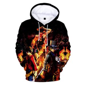 Sudadera One Piece Luffy Ace y Sabo