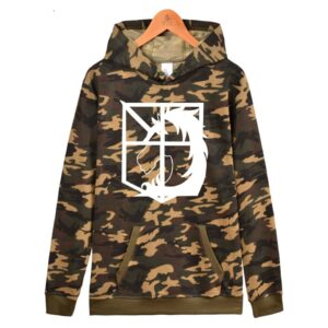 Ataque de los Titanes Sudadera Brigadas Especiales Camuflaje