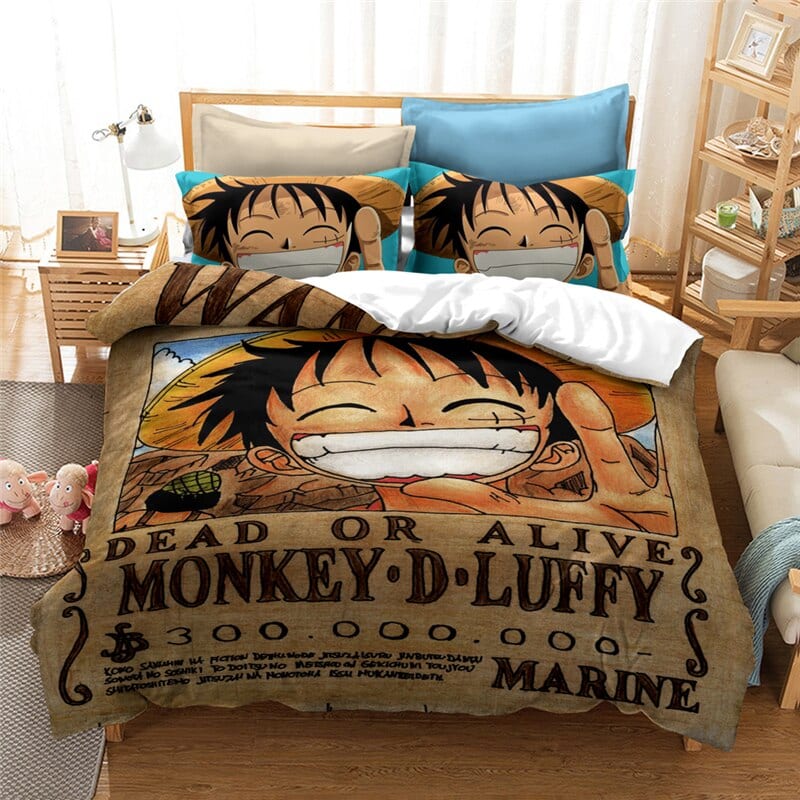 Funda Nórdica One Piece Luffy Wanted Funda Nórdica One Piece Luffy Wanted