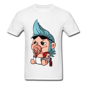 Camiseta One Piece Baby Franky Blanca