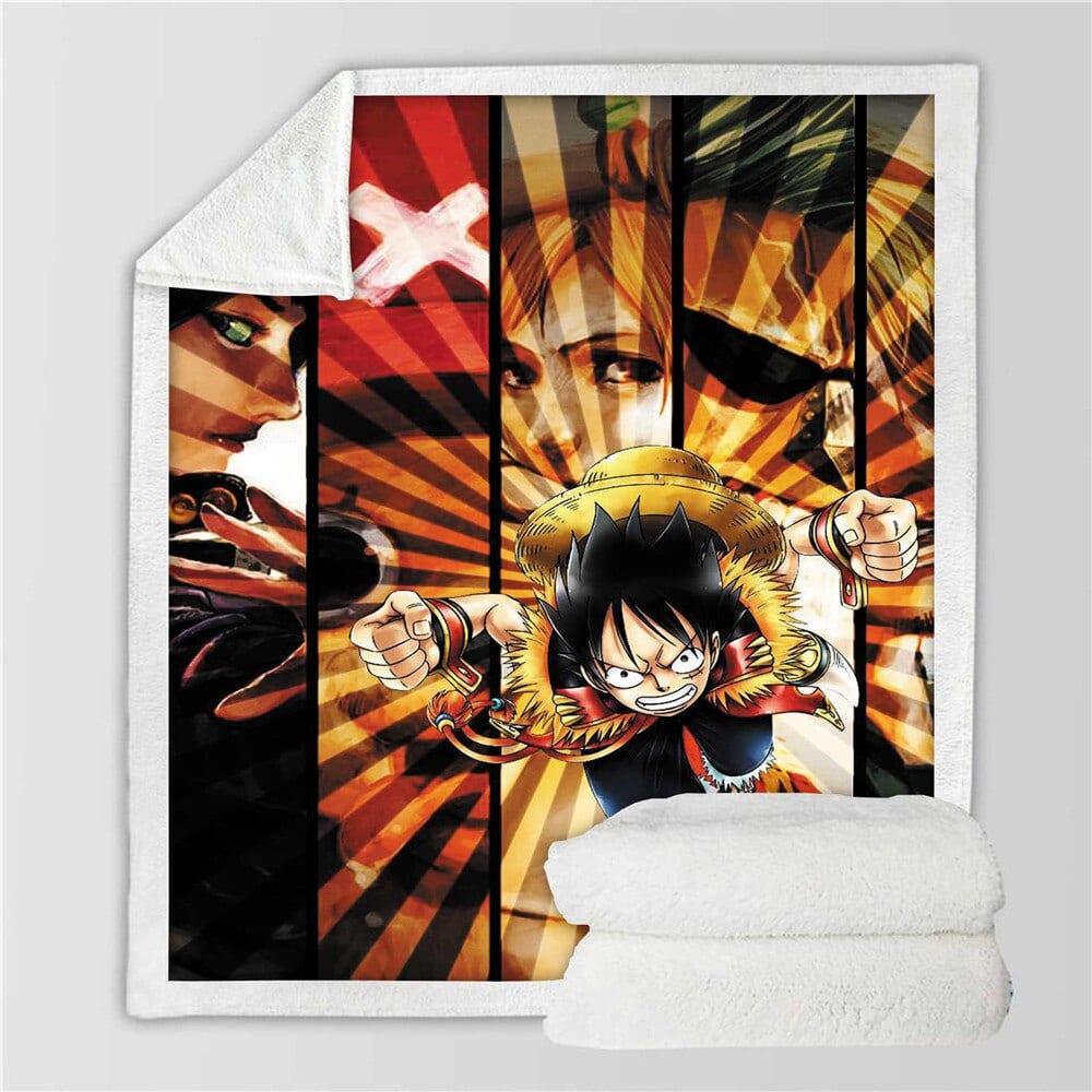 One Piece Equipo Luffy Plaid One Piece Equipo Luffy Plaid