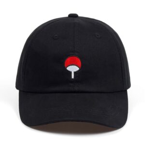 Naruto Uchiwa Logo Cap Negro
