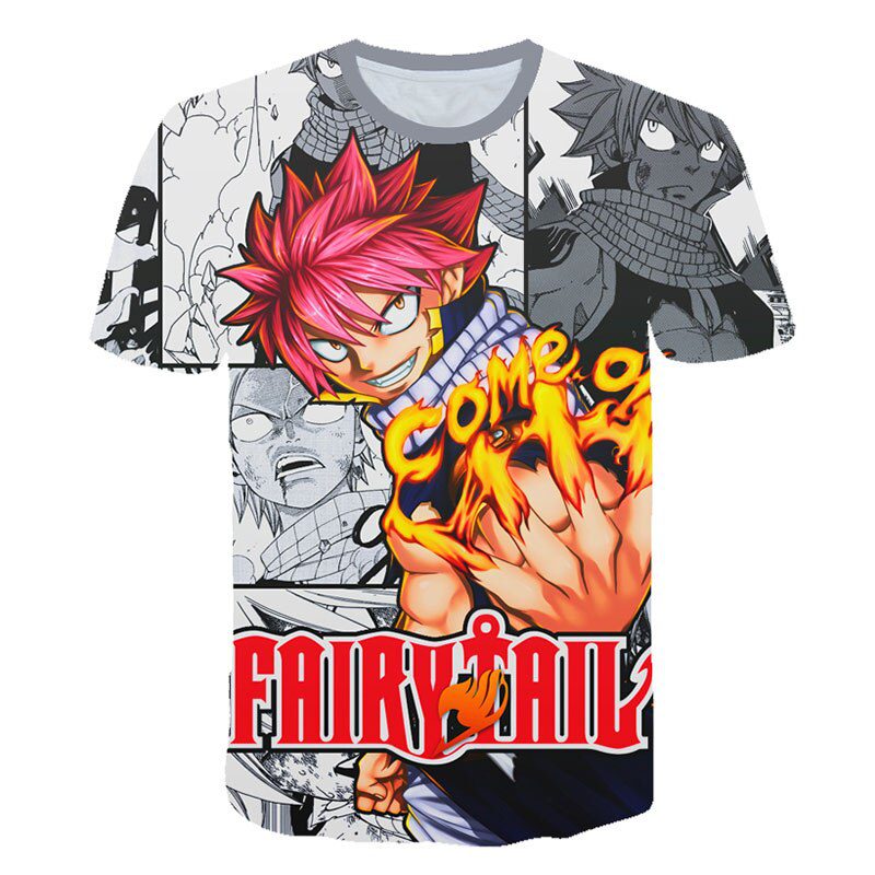 Camiseta Manga Fairy Tail Natsu Camiseta Manga Fairy Tail Natsu