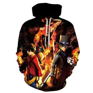 Sudadera One Piece Luffy Sabo Ace