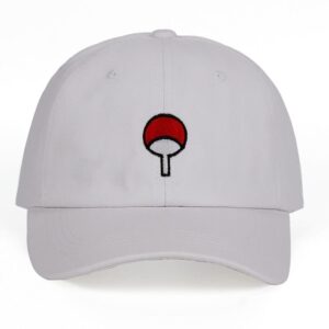 Naruto Uchiwa Logo Gorra Blanca