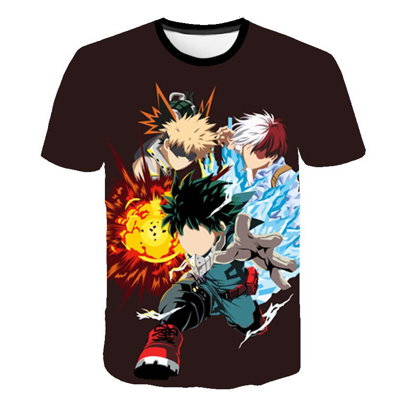 Camiseta MHA Izuku x Shoto x Katsuki Camiseta MHA Izuku x Shoto x Katsuki