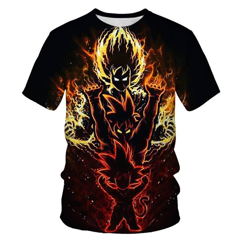 Camiseta Dragon Ball Z Goku Evolution Camiseta Dragon Ball Z Goku Evolution