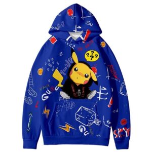 Sudadera Pokémon Pikachu Streetwear Azul