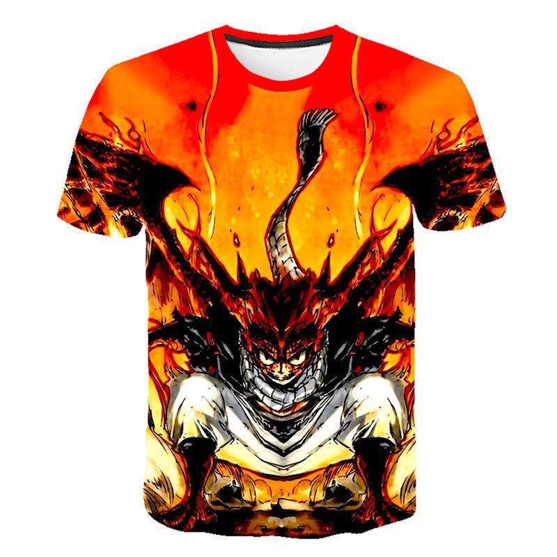 Camiseta Fairy Tail Natsu Dragneel Camiseta Fairy Tail Natsu Dragneel